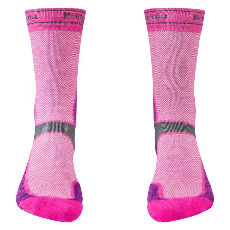 Bridgedale Summer Weight T2 Coolmax Sport MTB Socks Pink/Purple-1
